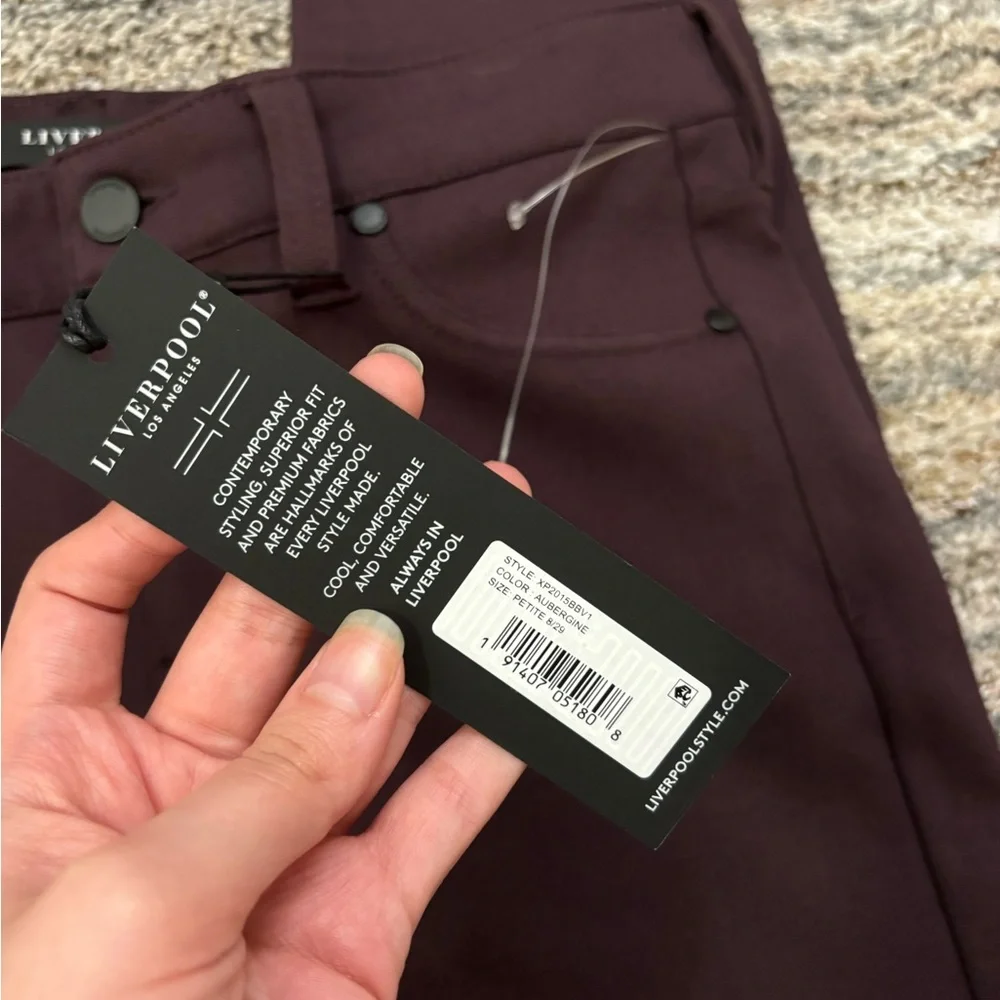 Liverpool Mid Rise Skinny Jeans Sz 8/29P NWT | Liverpool Cropped Skinny Jeans * - Picture 5 of 13